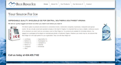 Desktop Screenshot of blueridgeice.com