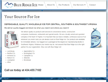 Tablet Screenshot of blueridgeice.com